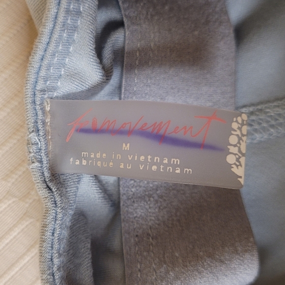 FP Movement Free People Movement Smooth it Out Light Blue Tank Top sz M - Picture 4 of 10